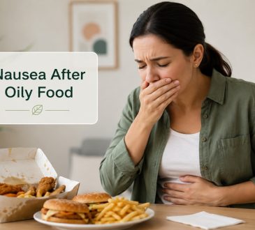 nausea after oily food